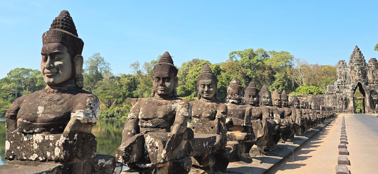 La porte du d'Angkor Thom