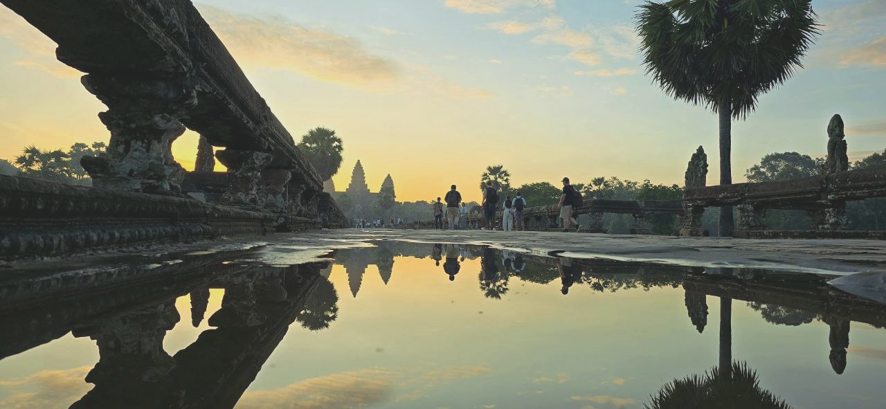 Le lever du soleil à Angkor